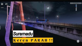 Keren Parah 'Jembatan Suramadu' di malam hari