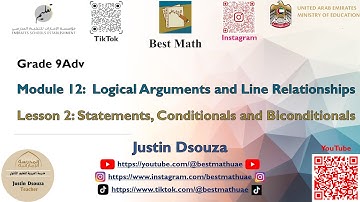 Statements, Conditionals and Biconditionals | Logical Arguments and Line Relationships |