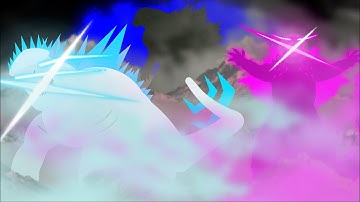 Shimo and Evolved Godzilla vs Godzilla earth|Sticknodes animation