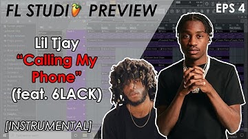 Lil Tjay - Calling My Phone (feat. 6LACK) [Instrumental] | FREE DOWNLOAD FLP & MP3 | FL Studio