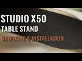 Poly x50 table stand  unboxing  installation
