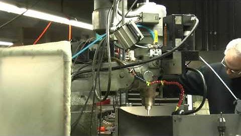 Mach 1 Tool Changer with Air Cylinder Actuation on ProtoTrak 3 Axis - Side View - HoffmannTool.com