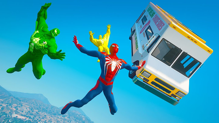 Spiderman vs Pink Venom vs Green Venom GTA 5 Ragdolls (Jumps & Fails | Funny Momemnts)