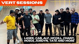 Vert Sessions #3 with Lasek, Caballero, Alf, Hosoi, McGill, Chany, Jordyn, Tate, Wilkins, and more.