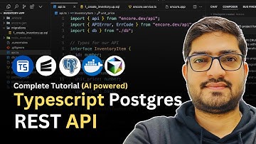 Build a CRUD Rest API in Typescript using Encore.ts, Docker, Postgres & Cursor AI