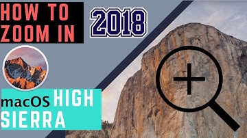 How to Screen Zoom in MacOS High Sierra - How to Scroll Zoom TUTORIAL 2018