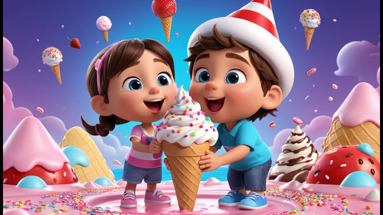 The Ice Cream Bridge Melts Away | Melting Treats Rhyme for Kids | Sweet Summer Sing-Along