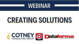 Creating Solutions with Cotney for Dataforma