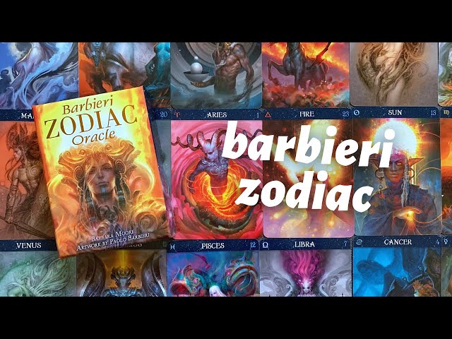 barbieri zodiac oracle // flip-through - YouTube