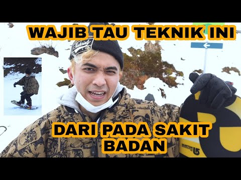 TUTORIAL MAIN SNOWBOARD Pelajaran Snowboard Pemula - Tumit, Jari Kaki & Lurus BADAN TIDAK SAKIT