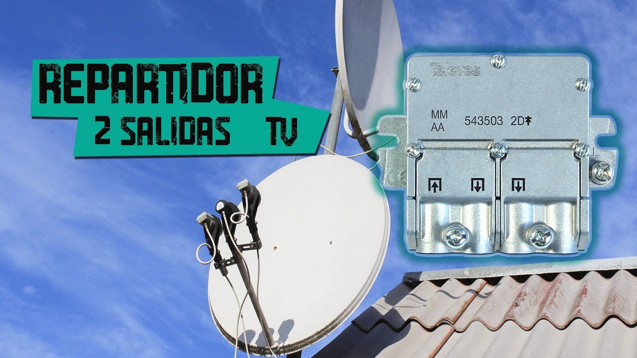 Como Instalar Distribuidor o Repartidor dos Salidas TV (en una