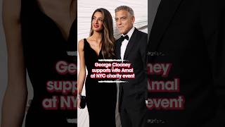 George Clooney Supports Wife Amal At Nyc Charity Event
