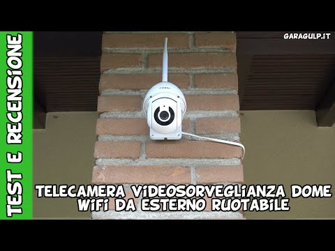 Telecamera Amazon wifi videosorveglianza da esterno dome ruotabile 360 gradi. Test e recensione.