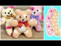 DIY teddy bear from sock | How to Make a Sock Doll | sock doll crafts - teddy bear handmade