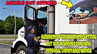 Hundreds Of Truck Drivers Get Put Out Of Service For Using Personal Conveyance Wrong In America 