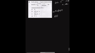 Unbiased Estimator for Location Parameter in Shifted Exponential| UPSC ISS 2025 Paper-2 | Problem-25