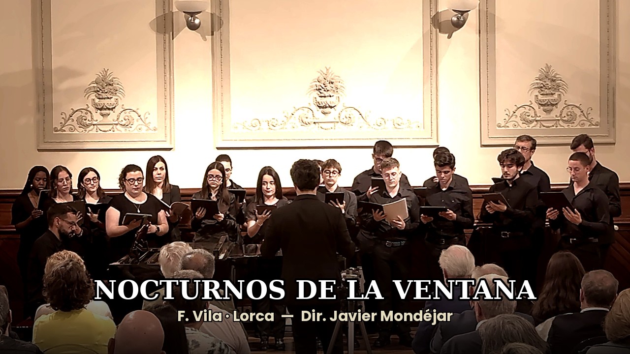 Mira Nocturnos de la ventana - F. Vila / F. García Lorca. CSM Murcia. Javier Mondéjar, director en YouTube Mira Nocturnos de la ventana - F. Vila / F. García Lorca. CSM Murcia. Javier Mondéjar, director en YouTube