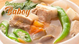 HOW TO COOK SINIGANG NA BABOY