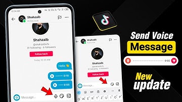 How to send voice messages on tiktok | Tiktok voice message kaise kare | TikTok New update 2025