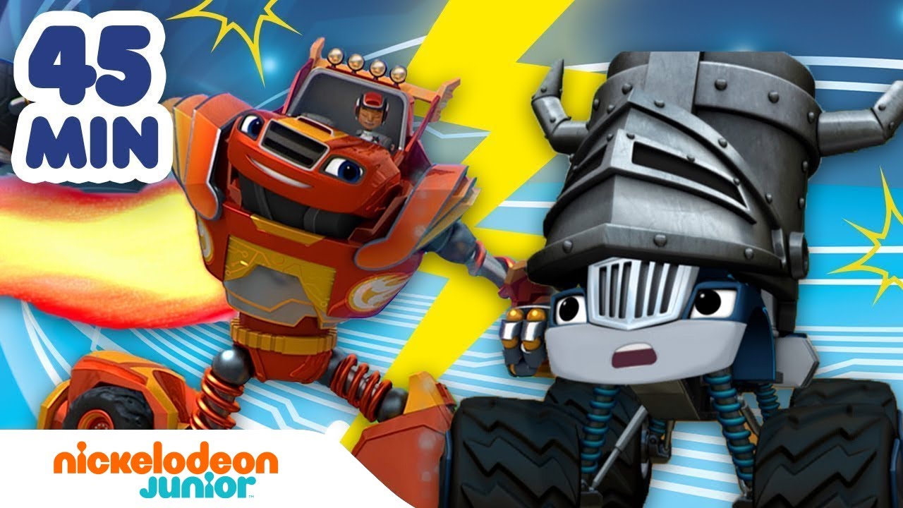 Blaze et les Monster Machines | Blaze contre les robots de Crusher ...