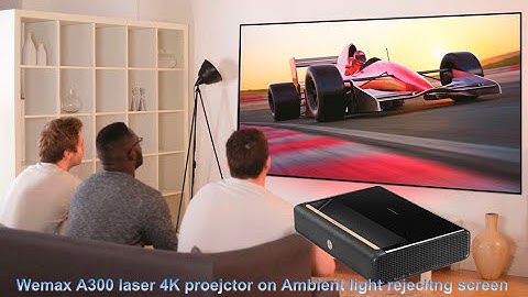 Wemax A300(L1668FCF) 4K Laser Projector on xy screen ALR UST PET Crystal screen