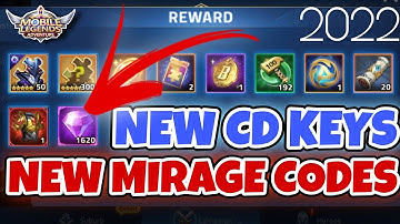 ALL MIRAGE CODES + 11 NEW CD KEYS | Mobile Legends Adventure 2022