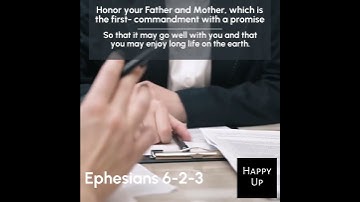 Honor your Father and Mother, which is the first- commandment with a promise