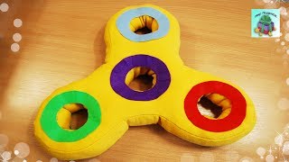 КАК СДЕЛАТЬ НЕОБЫЧНУЮ ПОДУШКУ В ВИДЕ СПИННЕРА СВОИМИ РУКАМИ.  Pillow spinner. ( DIY, Handmade )