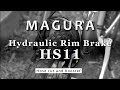 Mtb gear magura hs11 hydraulic rim brake  hose cut and booster