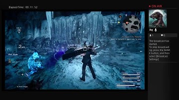 Final Fantasy XV - Ice cave behind Waterfall
