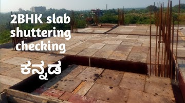Slab shuttering checking kannada / How to check slab shuttering kannada / 2BHK slab Shuttering