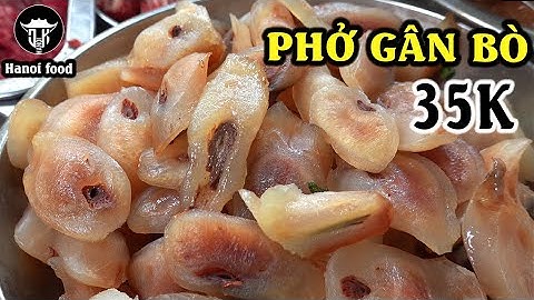 Phở gân bò | Chảy nước miếng với miếng gân bò trong vắt dai giòn sần sật