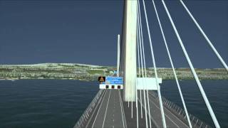 Forth Replacement Crossing - southbound journey