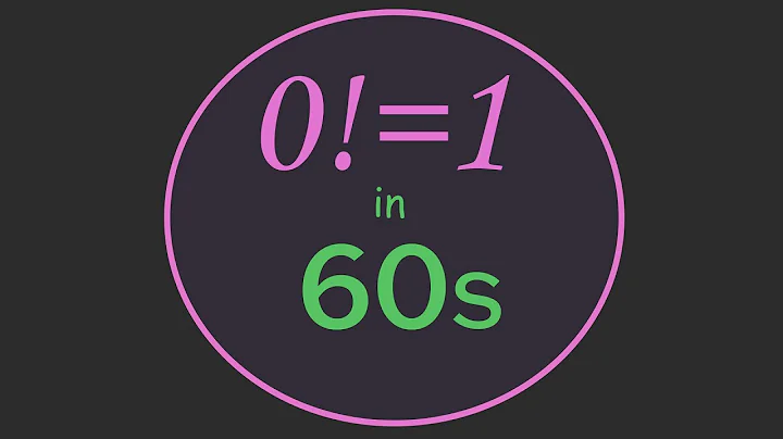 How 0! = 1 (and Why It Makes Sense)