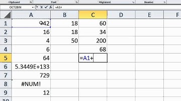 Excel 2010 Tutorial 4 - Calculations - Fibonacci Sequence