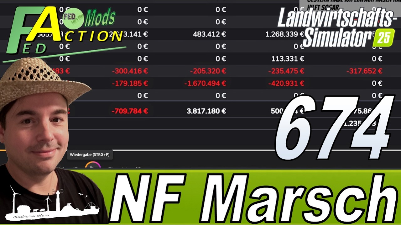 LS25 🚜 674 NF Marsch 4fach Neuer Rekord bei den Lohnkosten  #landwirtschaftssimulator25 #letsplay