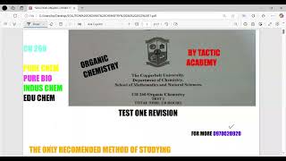 CH260 TEST ONE REVISION 2022