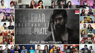 Toofan Lyrical Song Reaction Mashup | KGF 2 | Rahul_ReactStream