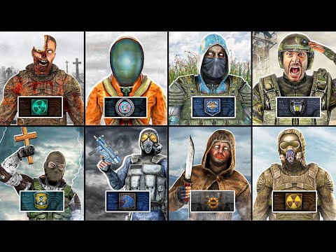 Все 20 Группировок из STALKER + Вырезанные