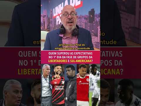 O saldo final do 1º dia da fase de grupos da Libertadores e Sul-Americana #shorts