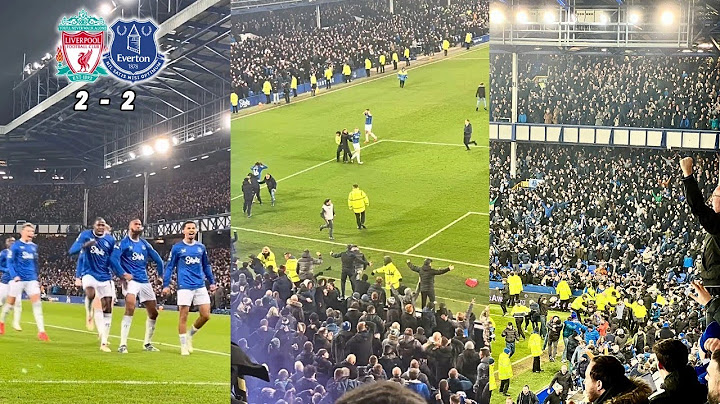 Everton Fans Erupt At Goodison Park As James Tarkowski Scores Dramatic Last Minute Goal vs Liverpool