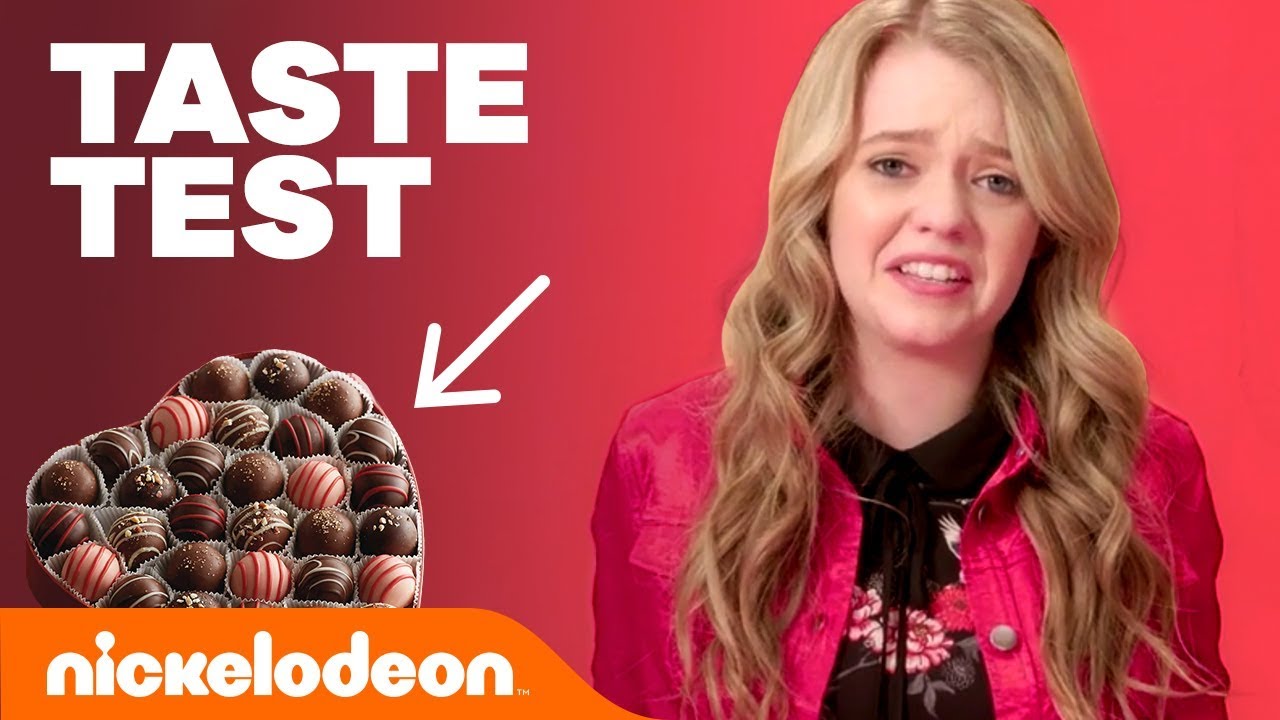 Valentine's Day Taste Test ❤️  w/ Jade Pettyjohn, Daniella Perkins, Breanna Yde & More! | Nick