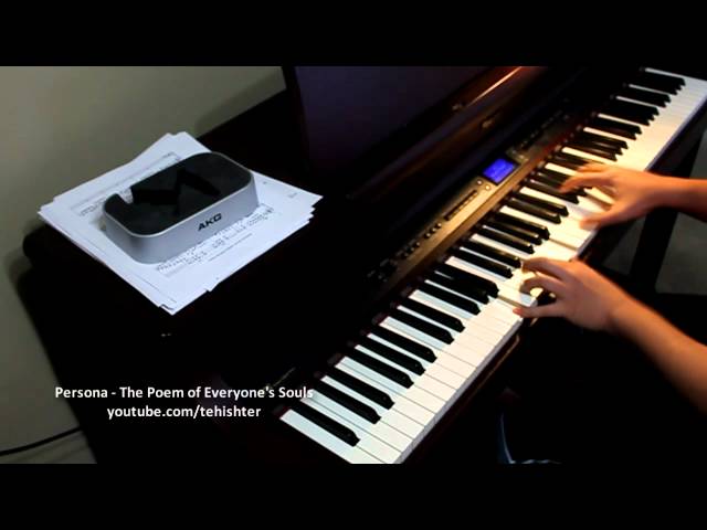 persona the poem of everyone s souls piano transcription