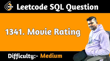 1341. Movie Rating || Leetcode SQL Question