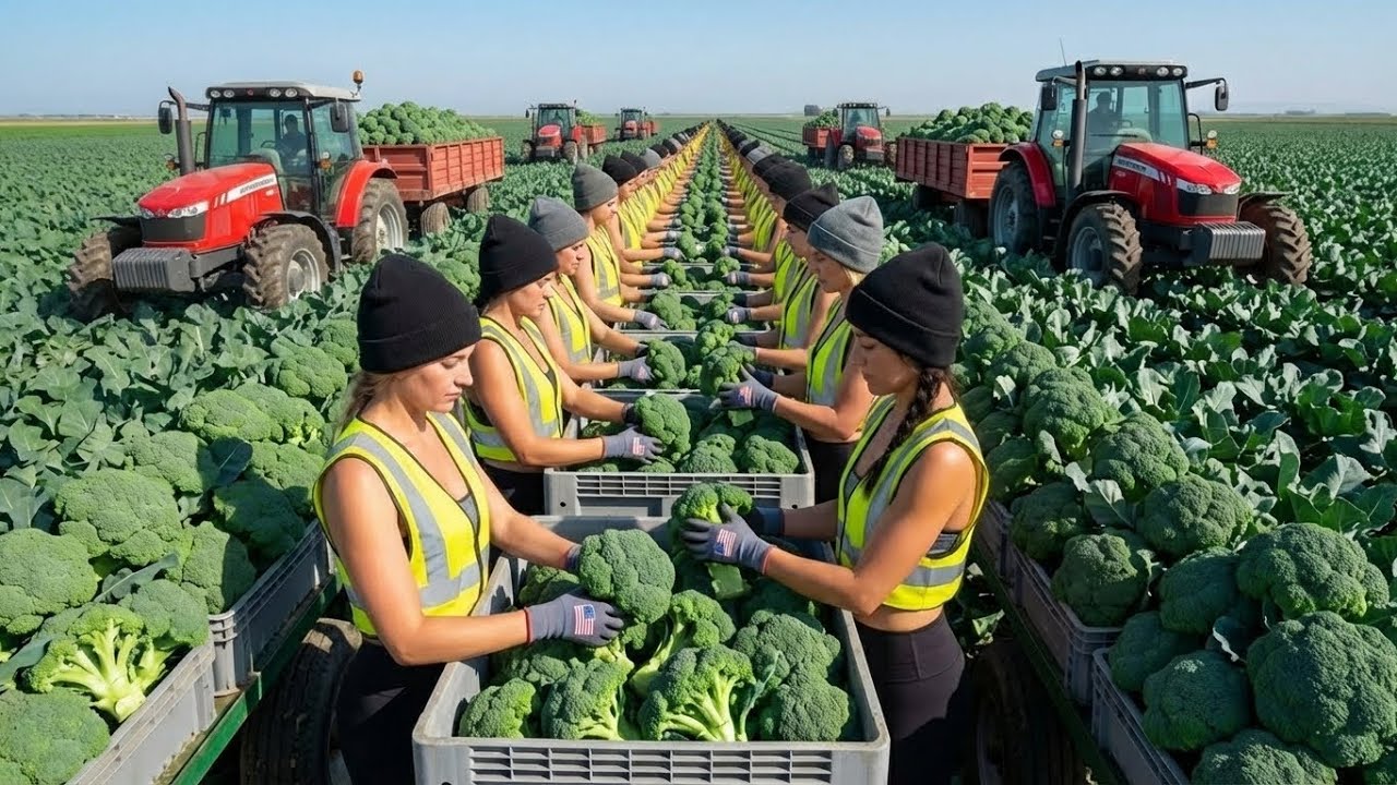 Inside America’s $9 Billion Broccoli Industry 🇺🇸 | How Large-Scale Farms Feed Millions