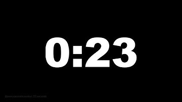 23 seconds [23 secs] clock timer countdown || Alarm Focus