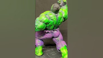 Hand painted #incrediblehulk #3dprint Full painting video available! #marvel #avengers #anycubic