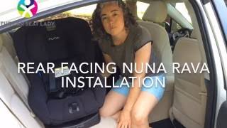 Nuna Rava || Rear-facing Seat Belt Installation