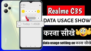 Realme C35 data usage setting | Realme C35 me data usage status show kaise kare