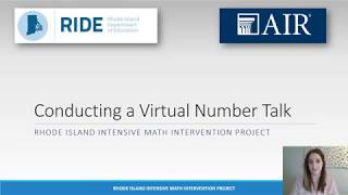 Virtual Number Talks